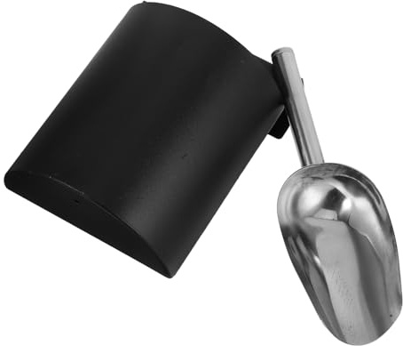 SOIMISS Caja De Almacenamiento Para Palas De Hielo Juego Multiusos De Acero Inoxidable Con Soporte Para Granos Secos Uso Doméstico y Comercial