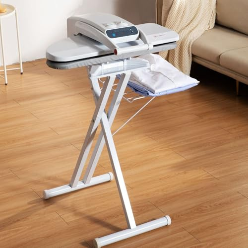 JINTAOMA 1800w Steam Ironing Presswith Stand, Intelligent Steam Press, Plate Size: 800 X 310mm, With Multiple Fabric Settings And Steam Burst Function, 50kg Pressure withstand