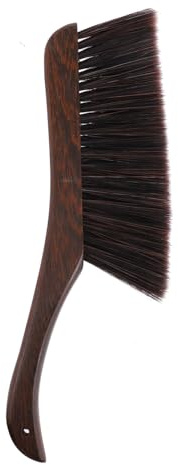 ibasenice Cepillo de Madera para Limpieza Doméstica con Cerdas Suaves Cepillo para Polvo y Ropa Multifunción para Cama Sofá y Alfombra Mango Ergonómico y Duradero