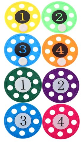 Kisangel Pool Diving Disc Number Coded for Swimming Practice Weather-Resistant PP Material Interactive Underwater Training for Pool Games and Cognitive Learning