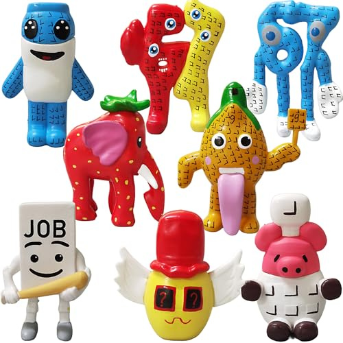 AFORENTIER 8PCS Steal A Brainrot 67 Action Figures Set Funny Toy Model Set Game Characters Doll Figures for Collectors Fans