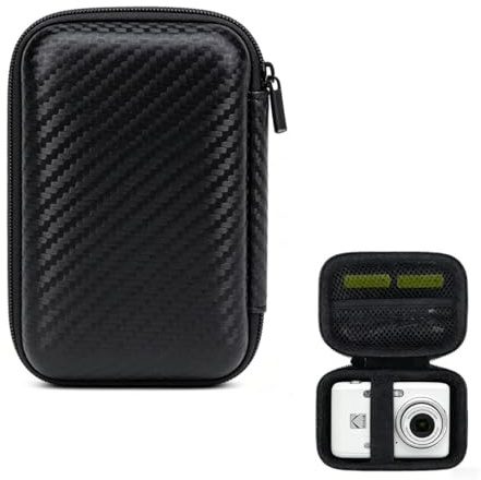 ARYIMYDP Custodia Universale per Fotocamera Digitale Compatta, Compatibile con Canon e Kodak, Interno in Pelo di Cristallo Antiurto, Borsa da Viaggio per Accessori
