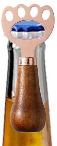 Abrebotellas de patas de gato – Perforadora de latas de madera, accesorios de bar originales, diseño llamativo, amplia compatibilidad, herramienta de cocina humorística para barman de, adultos