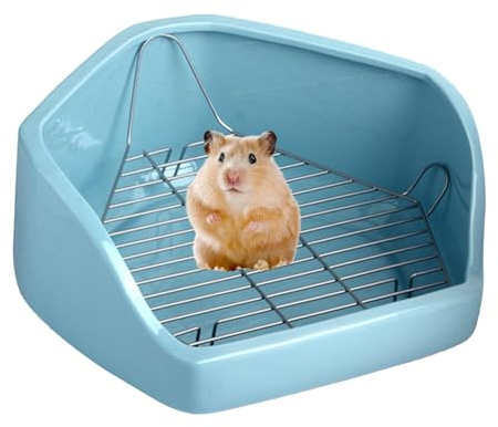 Bac à litière pour Lapin, bac à litière pour Animaux de Compagnie pour Cage | Poêle d'angle pour Petits Animaux | Petit Pot d'entraînement pour de Compagnie, bac à d'intérieur en Forme