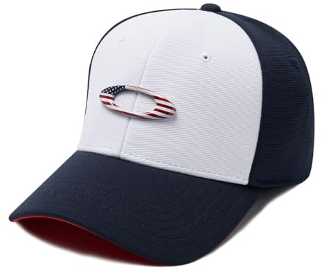 Oakley Men's TINCAN Cap, navy/white, L/XL