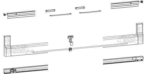 GU-966/150 PSK Profilbeutel, L=2960 mm, weiß
