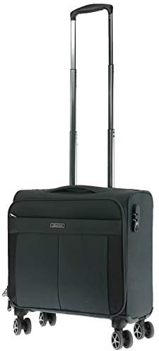 ALPINI Malette à roulettes pour ordinateur 16 B-ONE- Valise Cabine Business Pilot case PC porte document, mallette ordinateur 22 (40 cm), (NOIR/BLACK,) 42x20x45cm