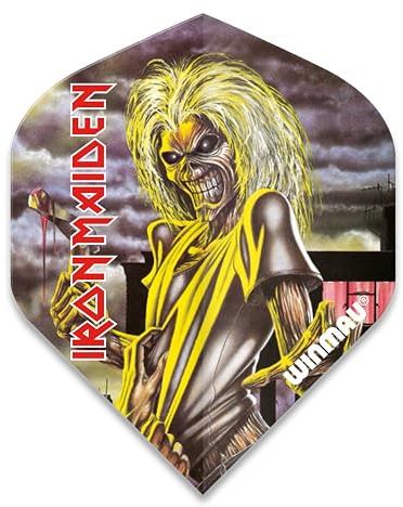 WINMAU Rock Legends Iron Maiden Killers Rhino Extra Gruesa Vuelos de Dardos - 1 Juego por Paquete (3 vuelos en Total)