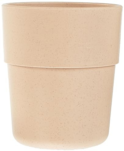 LÄSSIG Drickmugg för barn utan melamin, BPA-fri, för diskmaskin och mikrovågsugn, vanligt pulverrosa
