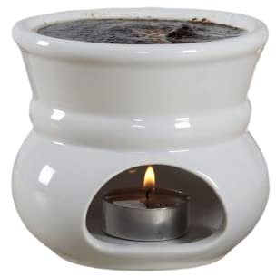 Chocolate Fondue Mug Set Mini Candle Fondue Pot Chocolate Cheese Ice Cream Fondue Melter Cup White Jar Shape