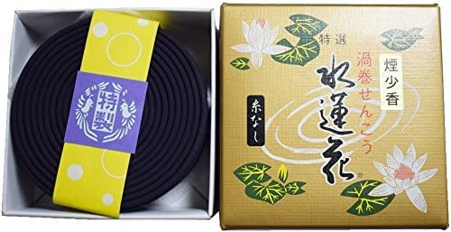 Tanji Uzumakodo #838 Swirl Incense Sticks, Uzumaki Incense, Approximately 12 Hours, 14 Rolls, No Safety Thread Type, Smokeless Flower Scent, Hylutus, Swirling Incense with Low Smoke, Swirl Incense