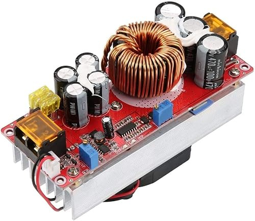 Jadeshay Boost Module,10-60V to 12-97V DC to DC Converter Voltage Step Up Converter 1500W 30A Boost Power Supply Module Solar LED Driver Constant Voltage and Current,with Short Circuit Protection