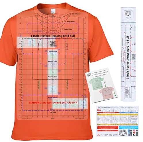 Heat Press Safe T-Shirt Ruler Guide, Full Shirt Alignment Tool