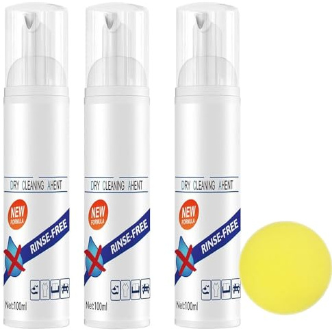 Rociador de Espuma para Limpieza en seco de Telas Multiusos Espuma para Limpieza en seco de Telas Limpiador de Espuma para Ropa sin Enjuague Spray para Tratamiento de Manchas