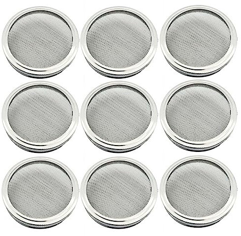 PRETYZOOM 9stücke Keimglas Aus Edelstahl Für Einmachgläser Öffnung Mit Siebdeckel Zur Herstellung Von Bio-sprossen in Haus Und Küche