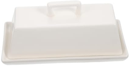 PRETYZOOM Butterdose Mit Deckel Aus Keramik Butterbehälter Mit Abdeckung Geeignet Für Käse Brot Und Snacks Praktisch Und Hygienisch Für Täglichen Gebrauch
