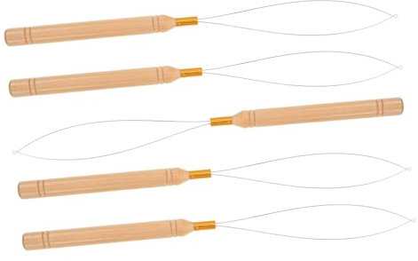 PLAFOPE 5stücke Perlenfädler Zum Basteln Perlenwerkzeuge Für Heimwerker Perleneinfädler Mit Gewinde Perlenwerkzeug Leicht Zu Bedienen Perlenfädler-Werkzeuge Zum Öffnen