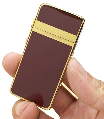 Encendedores de Queroseno Encendedores mecánicos de Llama Tradicional Encendedor de Tapa con Tapa de Movimiento de Cobre Puro Encendedor de Bolsillo (se Vende sin Gasolina)(Red)