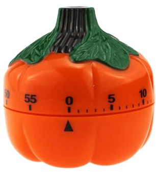Montesy Minuteur mécanique précis de 60 minutes en forme de citrouille