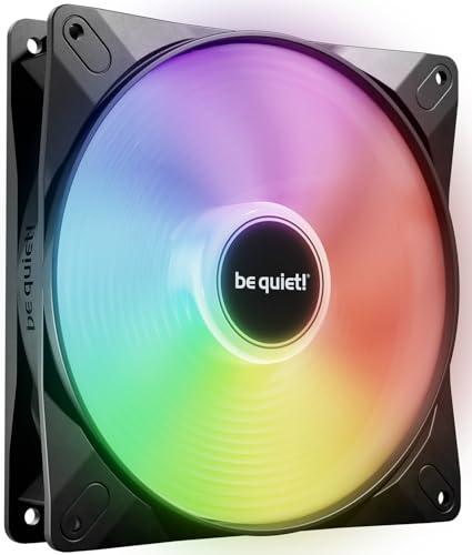 be quiet! Light Wings LX 140mm PWM Lüfter, Beleuchteter Hub und mattierte Lüfterblätter, vielzählige Farben und Effekte, 7 optimierte Lüfterblätter, ARGB-Kabel mit Möglichkeit zur Reihenschaltung