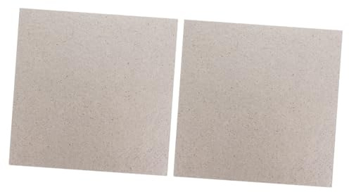 Ciieeo 2 Placas de Mica para Microondas de Repuesto, Papel Mica Resina de Silicona, Tamaño 5,1x5,1 Pulgadas para Reparación Efectiva de Hornos Microondas