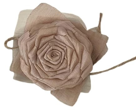 Asukohu 3Styles Rose Flower Choker für Frauen Mädchen Gothic Mesh Garn Choker mit geflochtenem Seil Vintage Halskette Halsband Halskette, Stoff