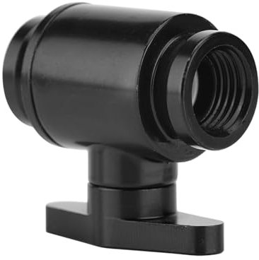 Absperrventil G1/4 Innengewinde, Schwarzer Wasserkugelhahn mit Griff, Hoher Kugelhahn für Computer-Wasserkühlsystem, Glatt Beschichtet, für Technikbegeisterte (schwarzer Schalter)