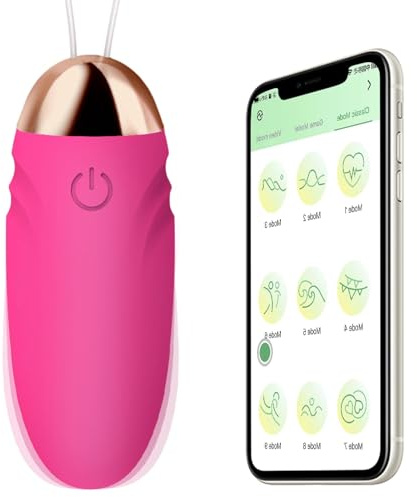LZYLWC APP-Vibrationsvibrator, Sexspielzeug für Frauen aus Silikon mit 9 Modi Erotisches Sexspielzeug Bullet-Vibratoren, Vibratorstarb Frauen Klitoris Dildo Sex Toys（Rosa）