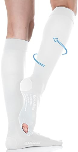 BeOnTop medicinska kompressionsstrumpor kvinnor män klass 1 18–23 mmHg unisex – knästrumpor, trombosstrumpor, stödstrumpor, kompressionsstrumpor, trombosstrumpor, BIANCO MED, XXL