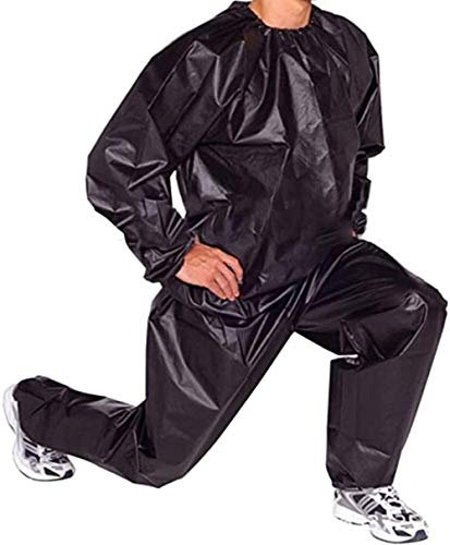 XUEBIN Traje De Sauna For Hombre Y Mujer, Traje Deportivo For Reducción De Peso Y Agua Corporal, Traje Deportivo For Entrenamiento Físico De Boxeo, M-4XL Traje Sauna(Noir,4XL)