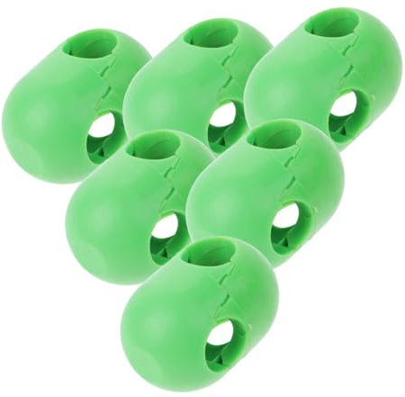Yardwe 6 Stück Kunststoff Kletternetz Verbindungsset Kinder Kletternetz Zubehör Grün Für Outdoor Spielräume