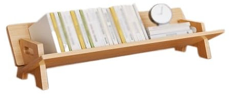 GLigeT Bücherregal Holz-Desktop-Organizer, freistehendes Aufbewahrungsregal for Heim- und Bürobedarf, for den Esstisch zu Hause, in der Küche oder im Arbeitszimmer Bücherturm(L70xW25xH18.5 cm)