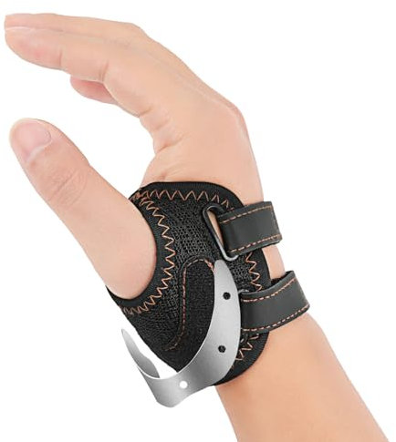 FORTEMOTUS Órtesis de Pulgar CMC para Osteoartritis de Articulación Silla de Montar con 2 Correas para Alivio de Rizartrosis y Inestabilidad de Base,Derecha, M, 14-18 cm