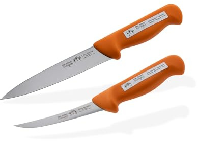Otto Herder Manicure Stech- und Ausbein-Set, Messerset aus Stech- und Ausbeinmessern, Klingen aus rostfreiem Stahl, Metzgermesser aus Solingen