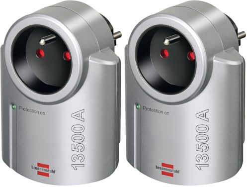 Brennenstuhl Prise parasurtenseur Primera-Line (13.500A) (Lot de 2)