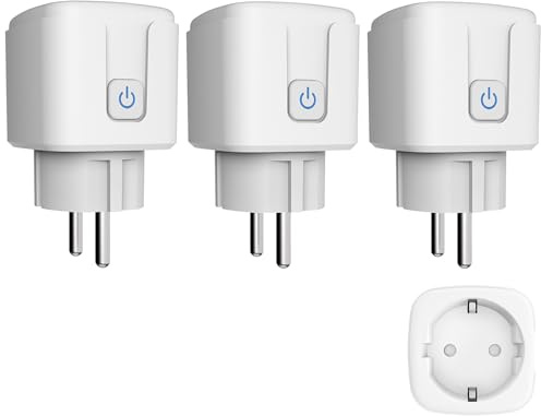 Enchufe inteligente WiFi, enchufe inteligente WiFi 16 A, enchufe inteligente, monitoreo de energía | App control remoto | control por voz | temporizador compatible con Alexa y Google Home (3)