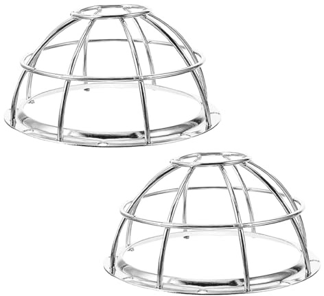 Cabilock 2PCS Heavy-duty Metal Fire Sprinkler Head Cage with Explosionproof Mesh Cover for Flush Mount Side Wall Sprinklers Impact-resistant Safety Shield with Heat-resistant Wire Guard