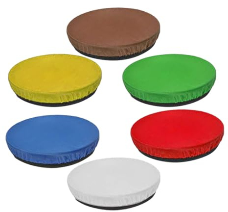 Alipis Paralume Elastico per Lampada Fotografica 6 Pezzi 18 CM Copertura Rotonda per Lampada Flash Tessuto Diffusore Colore Bianco Giallo Rosso Blu Marrone Verde Scuro per Illuminazione