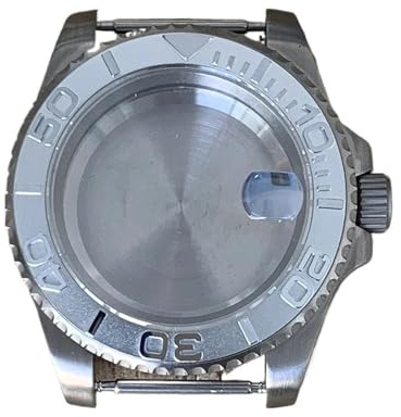 NLNKDTDPAK 40 MM Retro klockfodral Titanfodral med safirförstoringsglas Konverteringsklockatillbehör Passar for NH34/NH35/NH36 rörelse(SUB sliver)