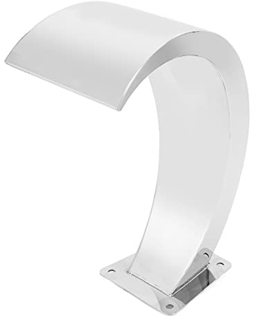 Fdit Robinet de Cascade de Piscine en Acier Inoxydable, Robinet de Fontaine de Piscine avec Conception en Arc, Filetage Interne G1 pour Aire de Jeux de Jardin Paysager