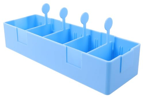 HEMOTON Bandeja Médica Borde Elevado y Base Antideslizante Material ABS para Dispensación de Medicamentos Clasificación Multigrid para Estaciones de Enfermería