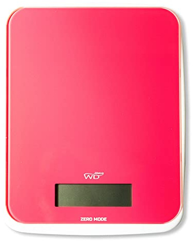 BILANCIA DIGITALE DA CUCINA CON DISPLAY LCD ROSSO CORALLO WD LIFESTYLE