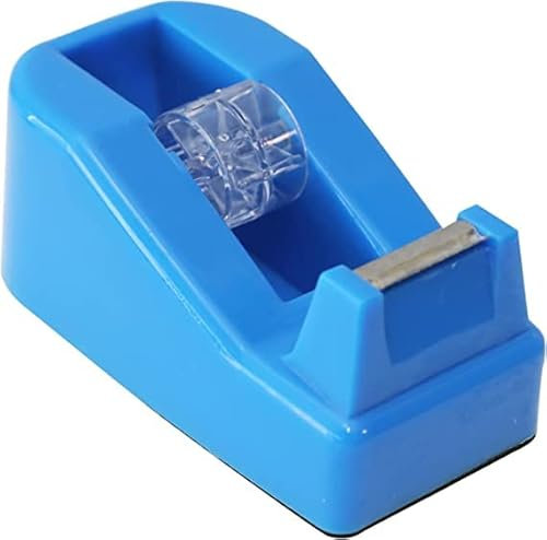 WELSTIK Easy Cut Tischabroller - rutschfest, einfache Handhabung, sauberer Schnitt, klebeband tischabroller, Hochleistungs Klebebandabroller,Blau