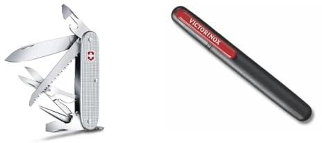 Victorinox Schweizer Taschenmesser & Dual-Messerschärfer Outdoor, Taschenmesser Schärfer, Schleifstein klein, schwarz