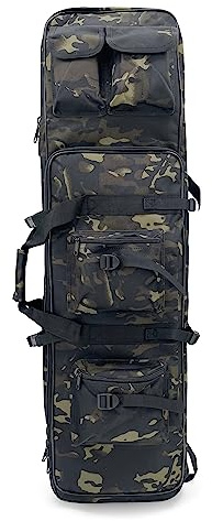 Alephnull Mochila para Fusil Bolsa Flexible para Fusil Bolsa Táctica para Fusil Bolsa para Pistola (Negro CP, L)