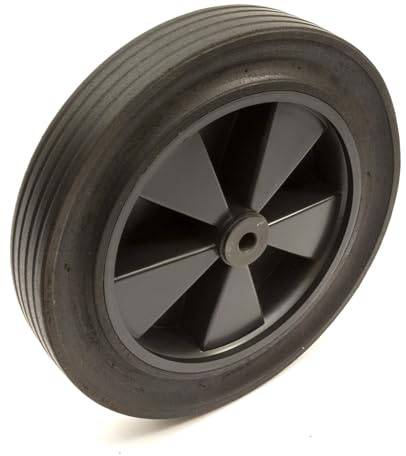 Heavy Duty Slim Wheelbarrow 11 Inch Polypropylene Wheel Solid Rubber Tyre Puncture Proof 12.7mm Bore / 57mm Hub Bore Barrow No Inner Tube Required