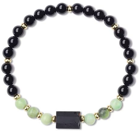 COAI Damenarmband aus Schwarzem Turmalin und Natürlichen Edelsteinen