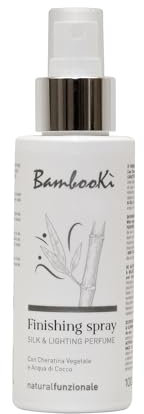 Profumo per Capelli Professionale Silk & Lighting BambooKì di Gamma Più, Profumo Capelli Lunga Durata, con Cheratina Vegetale e Acqua di Cocco, Ingredienti Naturali, Spray 100 ml