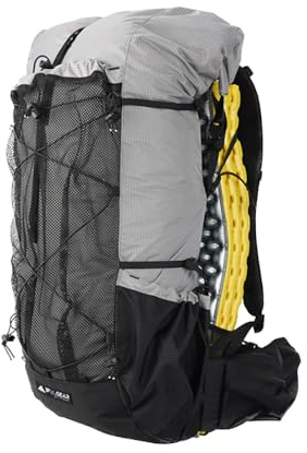 MOXIHIKE 3FULGEAR Wanderrucksack für Herren und Damen, 56 l (40 + 16), leicht, Outdoor, Camping, Trekking, Tagesrucksack, GRAU, One Size, Wandern