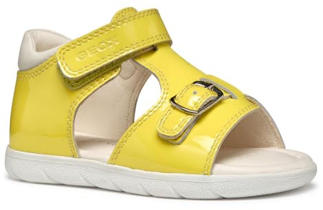 Geox B SANDAL ALUL GIRL C, Sandale Bébé - Fille, Yellow,